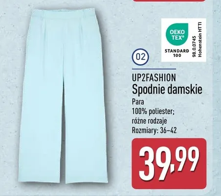 Spodnie damskie promocja w Aldi