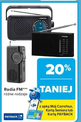 Radia FM różne rodzaje promocja w Carrefour