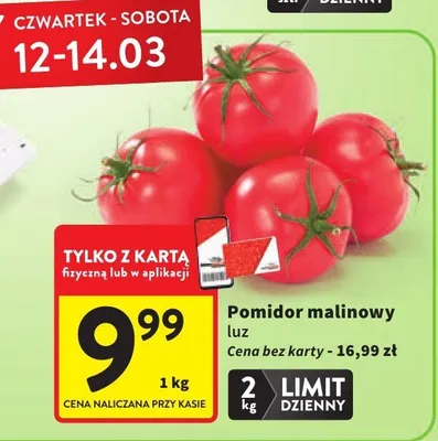 Pomidor malinowy luz promocja w Intermarche
