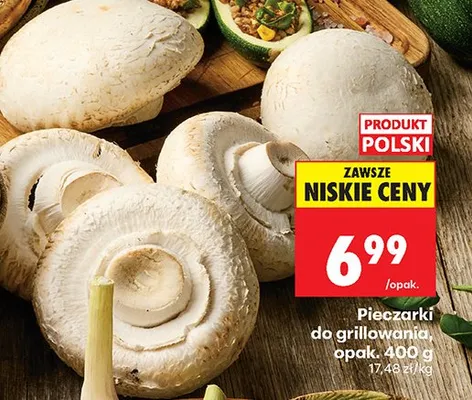 Pieczarki do grillowania promocja w Biedronka