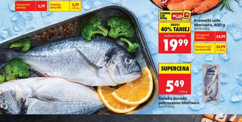 Świeża dorada patroszona Marinero promocja w Biedronka