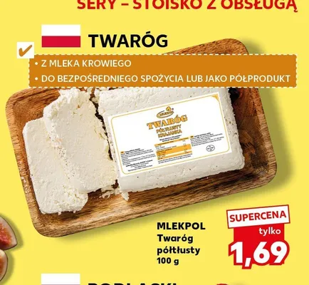 Twaróg półtłusty MLEKPOL promocja w Kaufland