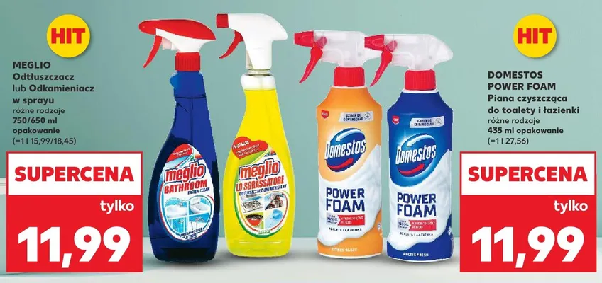 Piana czyszcząca do toalety i łazienki różne rodzaje Domestos Power Foam promocja w Kaufland