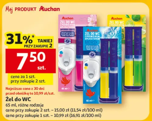 Żel do WC promocja w Auchan