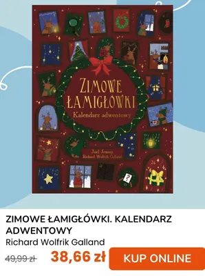 Książka Zimowe łamigłówki. Kalendarz adwentowy Richard Wolfrik Galland promocja w taniaksiazka.pl