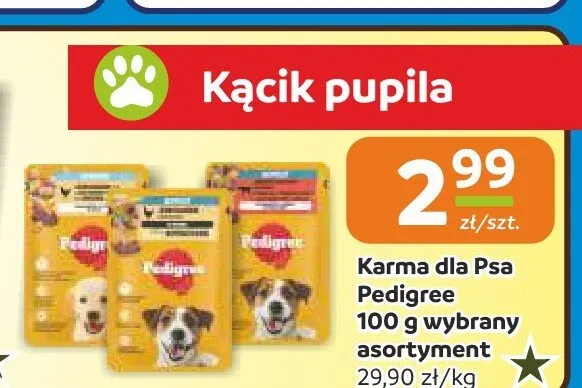 Karma dla Psa Pedigree 100g promocja w Społem Częstochowa