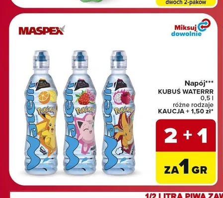 Napój Kubuś Waterrr promocja w Carrefour Market