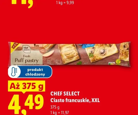 Ciasto francuskie Chef Select XXL promocja w Lidl