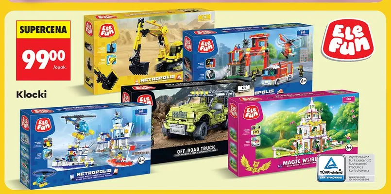 Klocki Elefun Magic World promocja w Biedronka