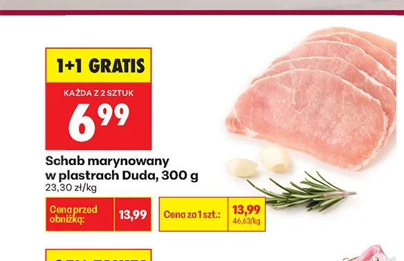 Schab marynowany w plastrach Duda promocja w Biedronka