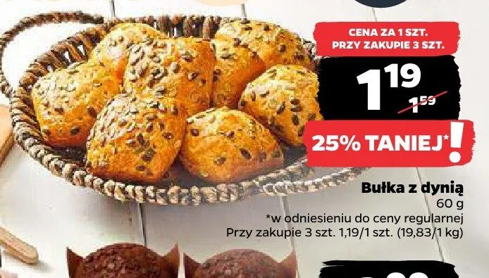 Bułka z dynią promocja w Netto