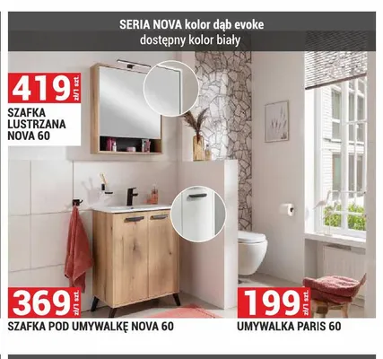 Umywalka Paris 60 promocja w Merkury Market