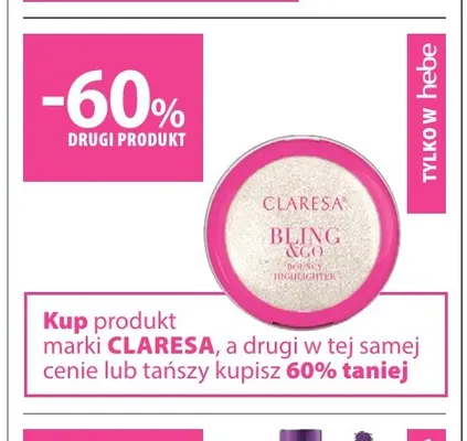 Produkty marki Claresa promocja w Hebe