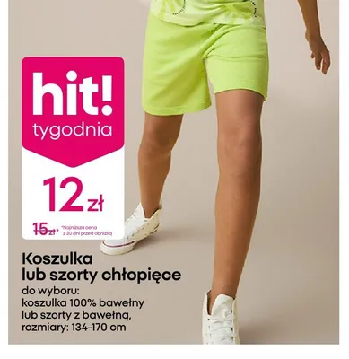 Szorty chłopięce promocja w Pepco