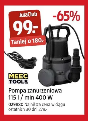 Pompa zanurzeniowa MEEC TOOLS promocja w Jula