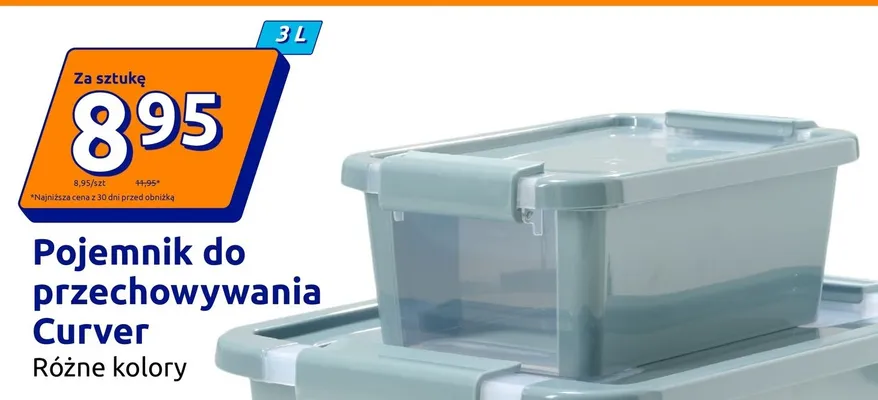 Pojemnik do przechowywania Curver 3 l promocja w Action