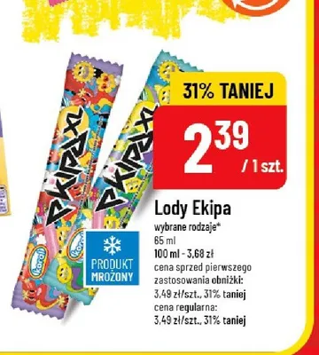 Lody Ekipa promocja w POLOmarket