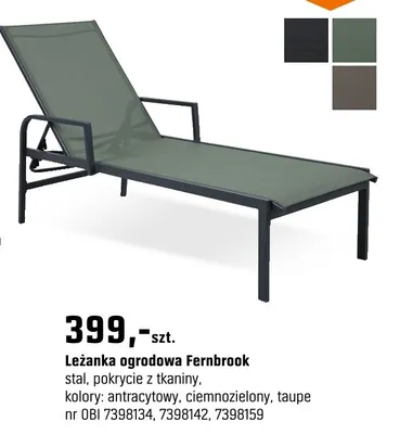 Leżanka ogrodowa Fernbrook promocja w OBI
