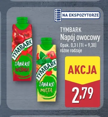 Napój owocowy Tymbark jabłko wiśnia promocja w Aldi