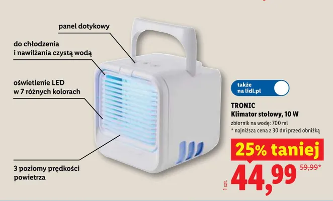Klimator stołowy TRONIC promocja w Lidl