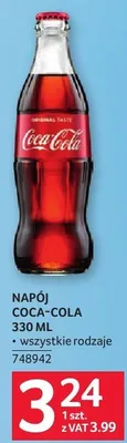 Napój Coca-Cola Original Taste wszystkie rodzaje promocja w Selgros