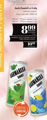 Jack daniel's z colą 330ml promocja w POLOmarket