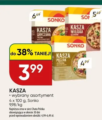 Kasza Sonko promocja w Chata Polska