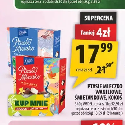 Ptasie Mleczko śmietankowe E.Wedel E. Wedel promocja w Arhelan