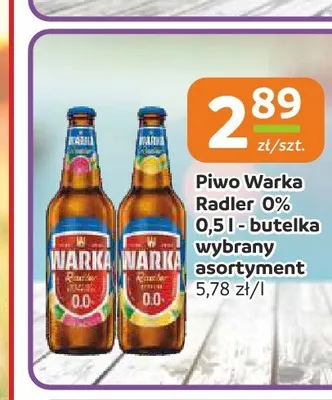Piwo bezalkoholowe Warka Radler promocja w Społem Częstochowa