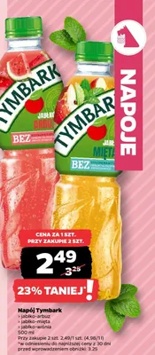 Napój Tymbark jabłko-wiśnia promocja w Netto