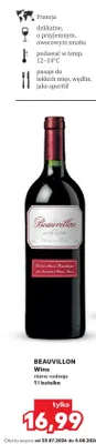 Wino czerwone Beauvillon promocja w Kaufland