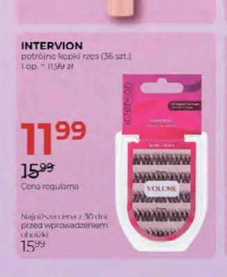 Kępki rzęs Intervion potrójne promocja w Drogerie Jawa