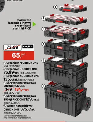 Skrzynka narzędziowa 200 Qbrick One promocja w Leroy Merlin