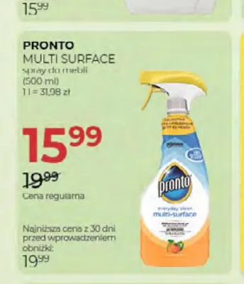 Spray do mebli Pronto Multi Surface promocja w Drogerie Jawa
