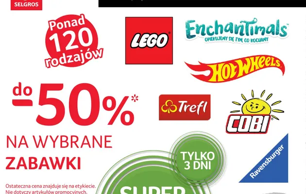Zabawki promocja w Selgros
