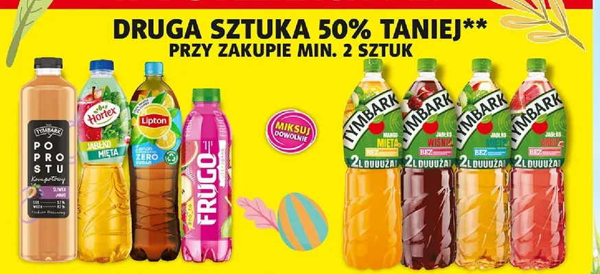 Napój niegazowany Hortex różne rodzaje promocja w Prim Market