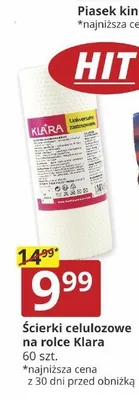 Ścierki celulozowe na rolce Klara 60-pak promocja w Prymus AGD