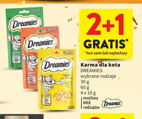 Karma dla kota Dreamies promocja w Intermarche