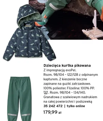 Dziecięca kurtka pikowana promocja w Tchibo