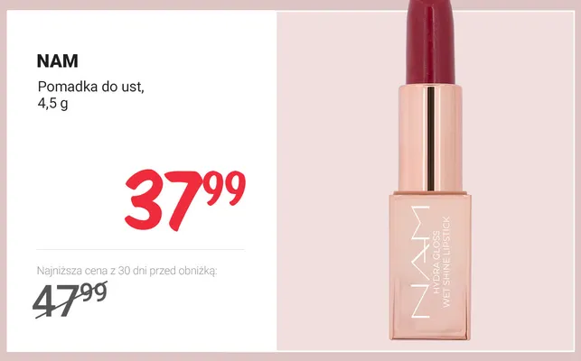 Pomadka do ust NAM promocja w Rossmann