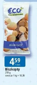 Biszkopty ECO+ promocja w Leclerc