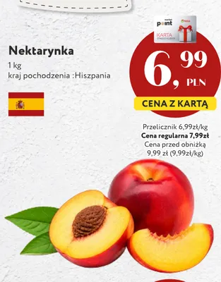 Nektarynka Hiszpania promocja w Market Point