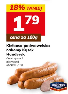 Kiełbasa podwawelska łącony Kąsek promocja w Hitpol