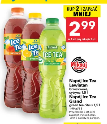 Napój Ice Tea Lewiatan cytryna promocja w LEWIATAN
