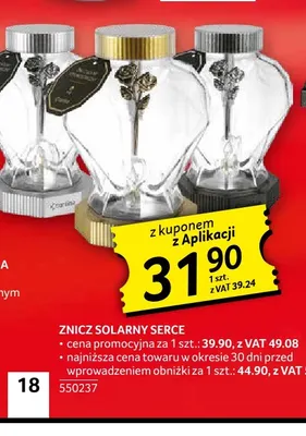 Znicz solarny serce promocja w Selgros
