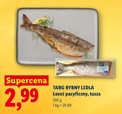 Łosoś pacyficzny filet promocja w Lidl