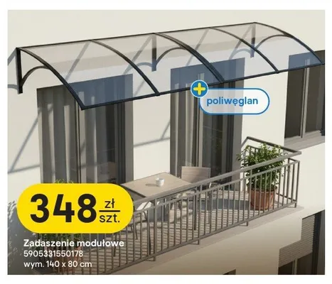 Zadaszenie modułowe Scala 140x80 cm promocja w Castorama