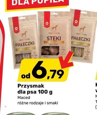 Przysmak dla psa Steki Maced promocja w Bricomarche
