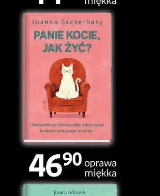 Książka Panie Kocie, jak żyć? Joanna Szczerbaty promocja w Empik