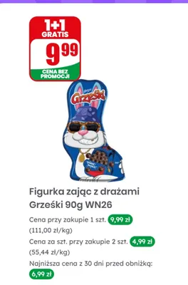 Figurka zając z drażami  promocja w Dino